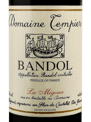 Domaine Tempier La Migoua Bandol Rouge 2020