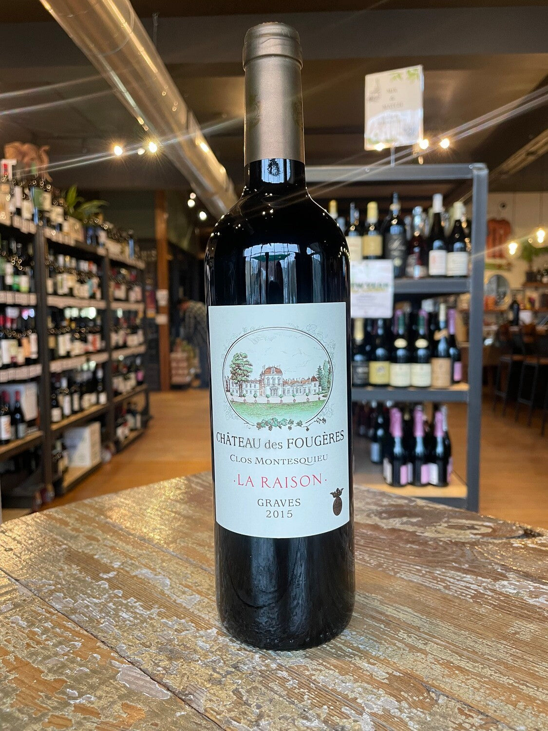 2015 Chateau des Fougeres Graves Rouge La Raison