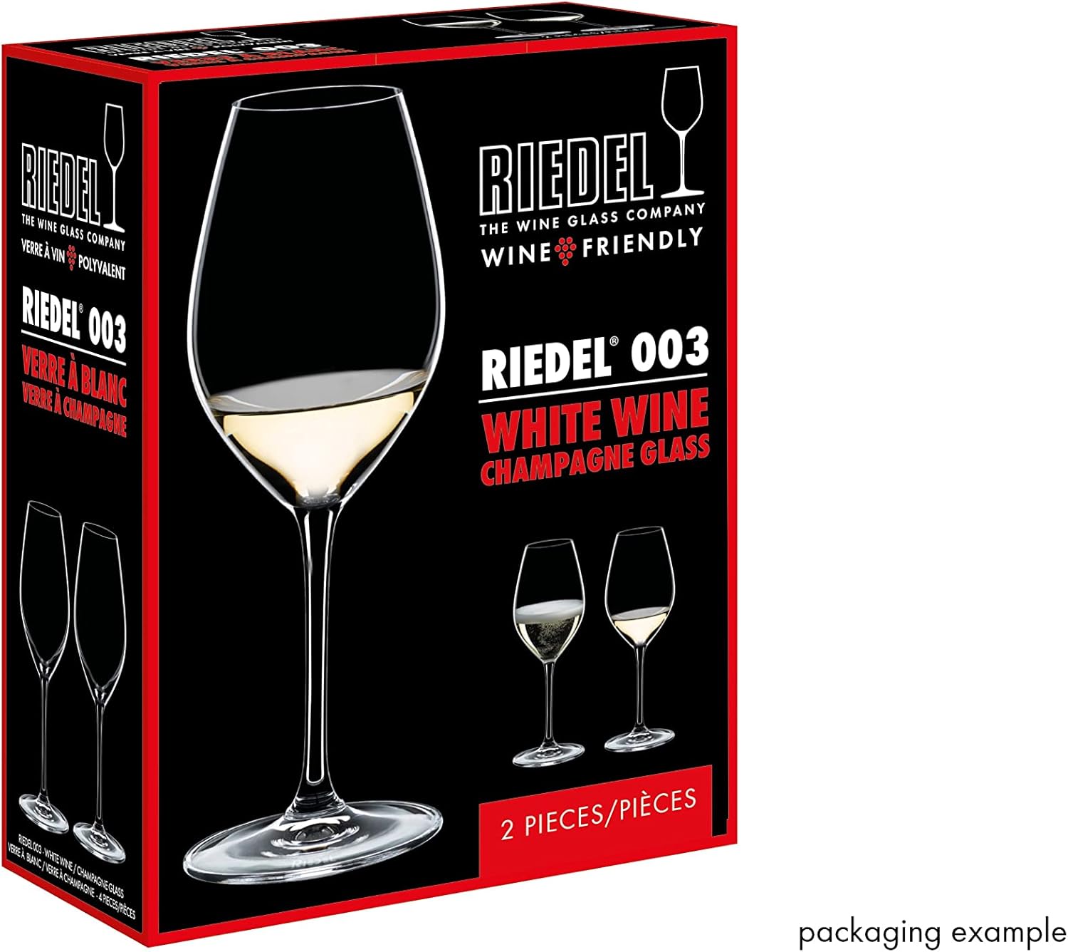 Riedel 003 White Wine/Champagne Glass Set of 2 – LouElla Wine, Beer &  Beverage