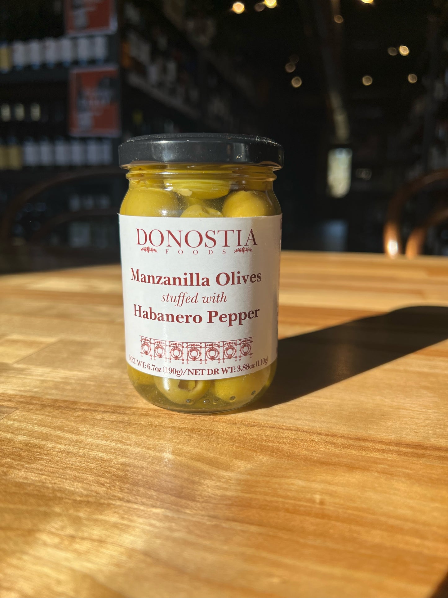 Donostia Manzanilla Olives Stuffed w/ Habanero Peppers