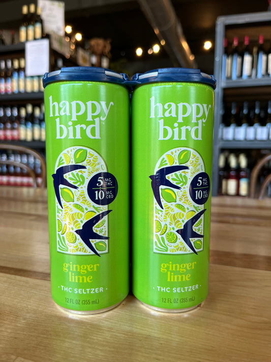Happy Bird Ginger Lime THC Seltzer