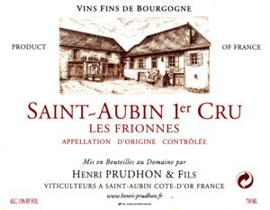 2023 Henri Prudhon Les Frionnes Saint-Aubin Rouge 1er Cru