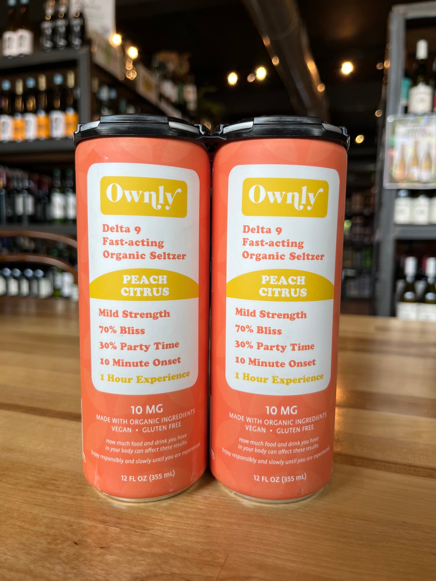 Ownly Peach Citrus D-9 Organic Seltzer