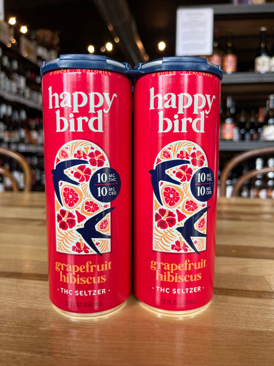 Happy Bird Grapefruit Hibiscus THC Seltzer