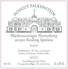 Falkenstein Niedermenniger Herrenberg Riesling Spätlese Feinherb 2023 Fuder Meyer Nepal  AP-11