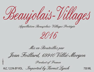 Jean Foillard Beaujolais-Villages 2021