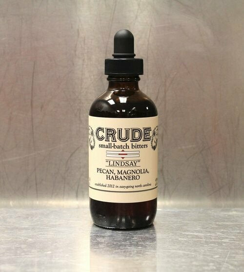 Crude 'Lindsay' Pecan Magnolia Habanero Bitters - 4oz