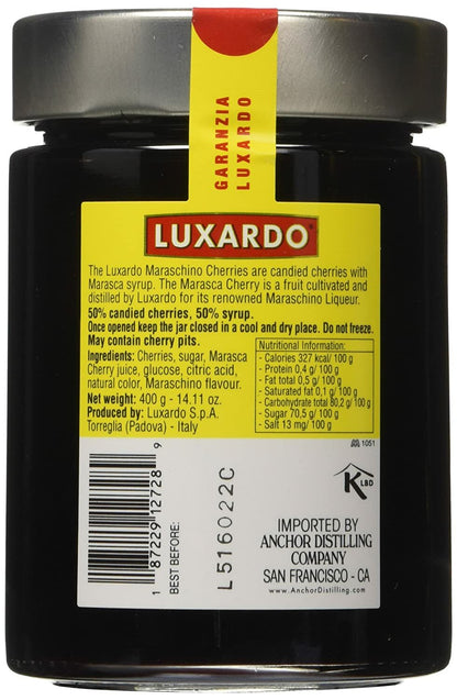 Luxardo Maraschino Cherries (approx 65 per jar)