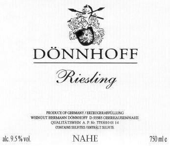 2023 Donnhoff Nahe Estate Riesling