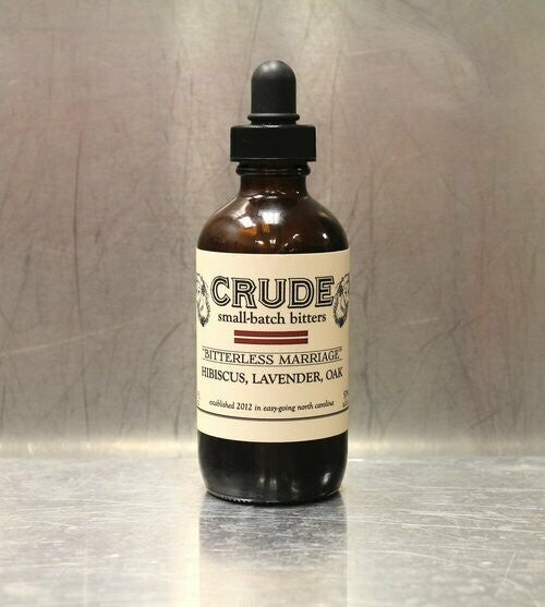 Crude 'Bitterless Marriage' Hibiscus Lavender Oak Bitters - 4oz