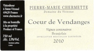 Pierre-Marie Chermette Domaine du Vissoux Coeur de Vendanges 2020