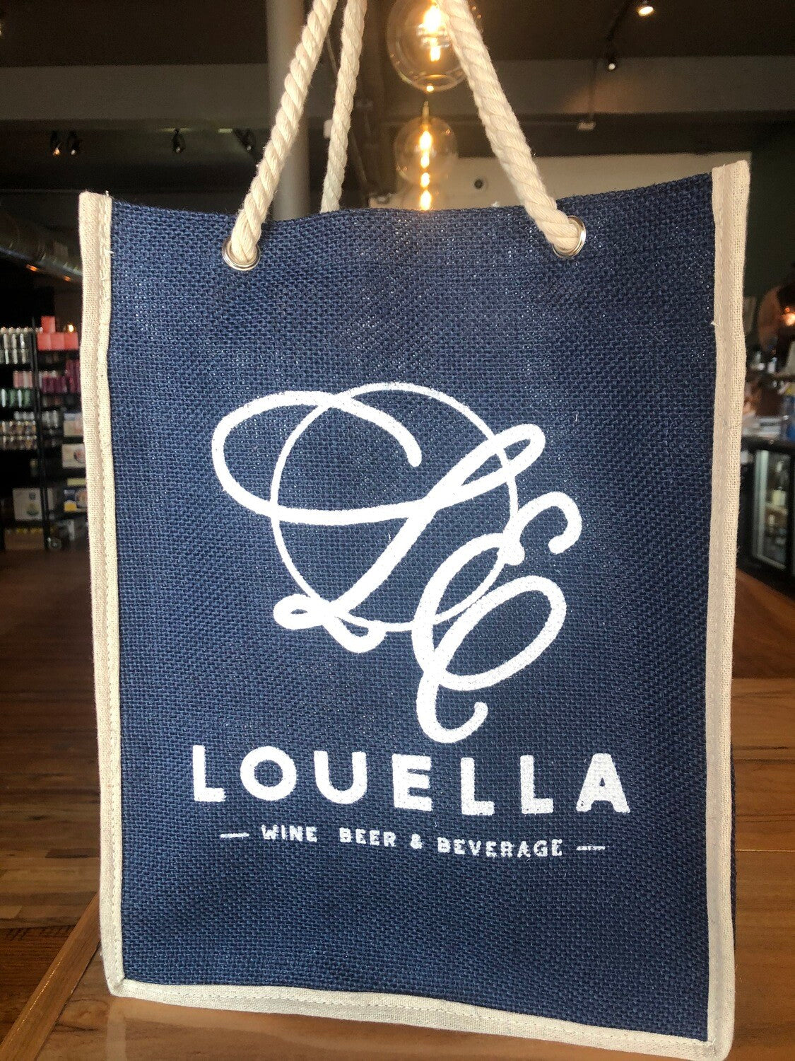 LouElla 6btl Blue Wine Tote