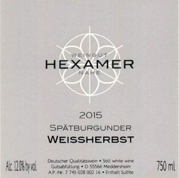 Hexamer Spatburgunder Weissherbst Halbtrocken 2018