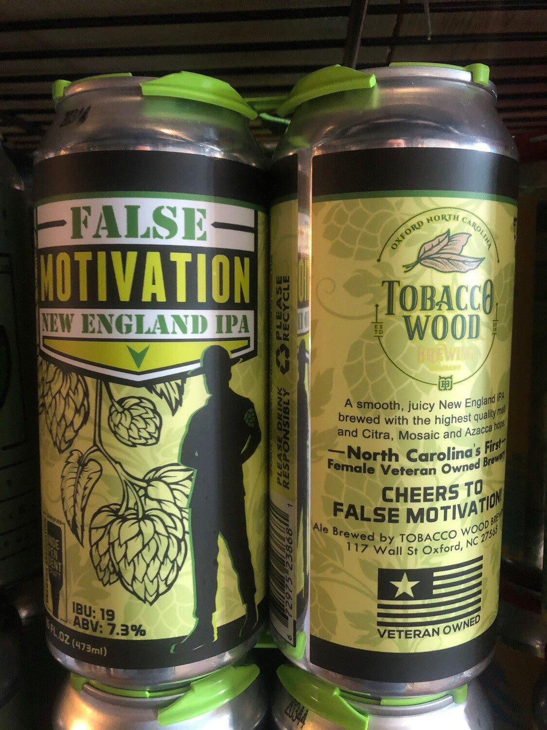 Tobacco Wood False Motivation NE IPA