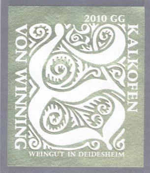 Von Winning Kalkofen Riesling Grosses Gewächs 2019