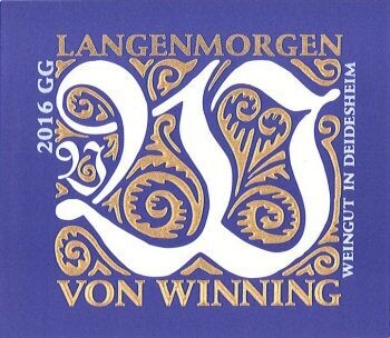 Von Winning 2019 Langenmorgen Riesling Grosses Gewächs