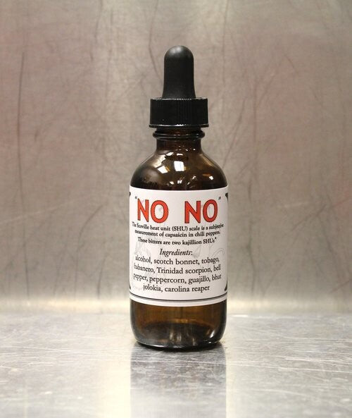 Crude 'NO NO' Hot Pepper Bitters - 2oz