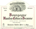 2022 Domaine Rollin Hautes-Cotes de Beaune Blanc
