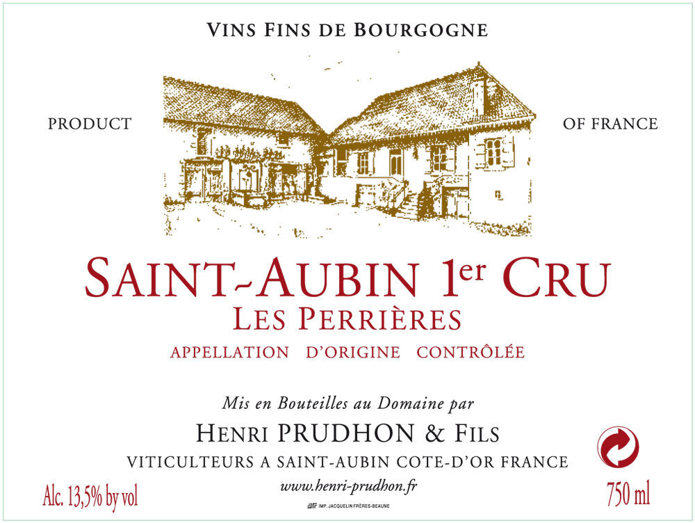 2021 Henri Prudhon Saint Aubin 1er Cru Les Perrierres