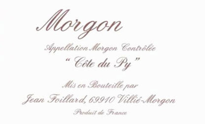 2022 Jean Foillard Morgon Cote du Py