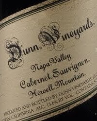 Dunn Vineyards 2018 Howell Mountain Napa Cabernet Sauvignon