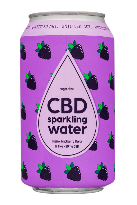 Untitled Art Blackberry CBD Sparkling Water