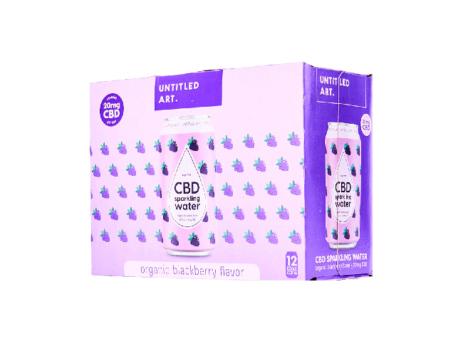 Untitled Art Blackberry CBD Sparkling Water