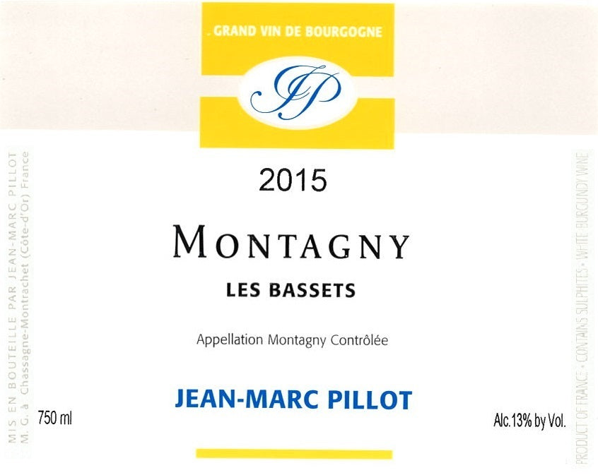 2020 Jean-Marc Pillot Montagny Les Bassets