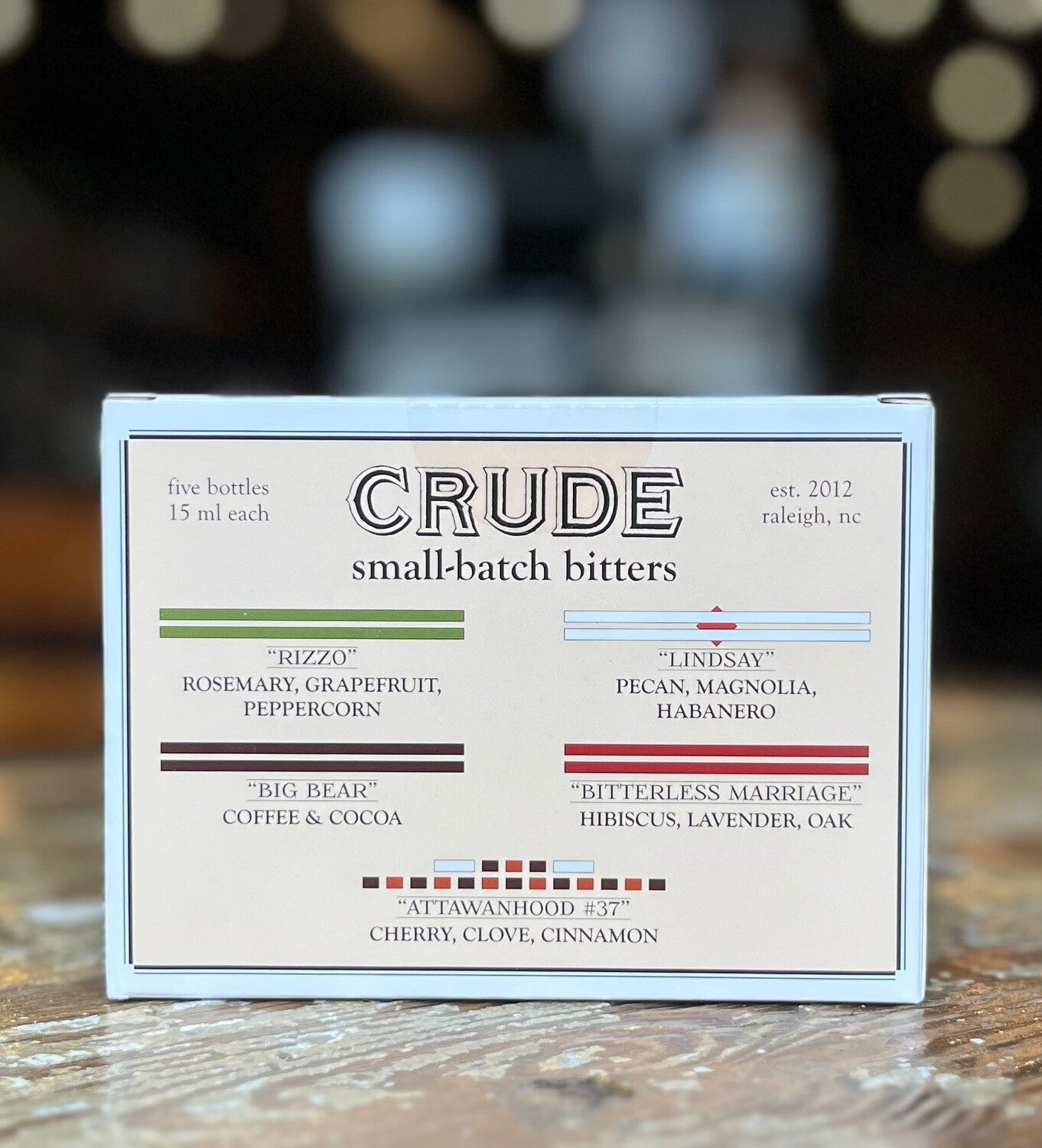 Crude Bitters Sampler Set 5 x 0.5oz