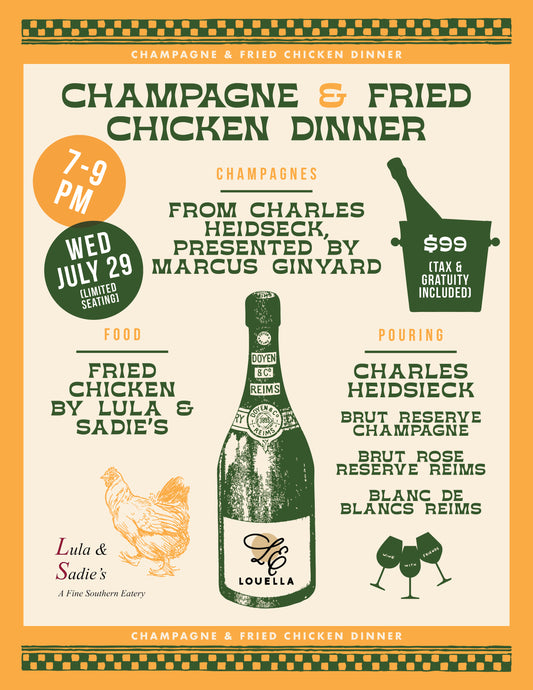 Champagne & Fried Chicken featuring Charles Heidseck Champagnes
