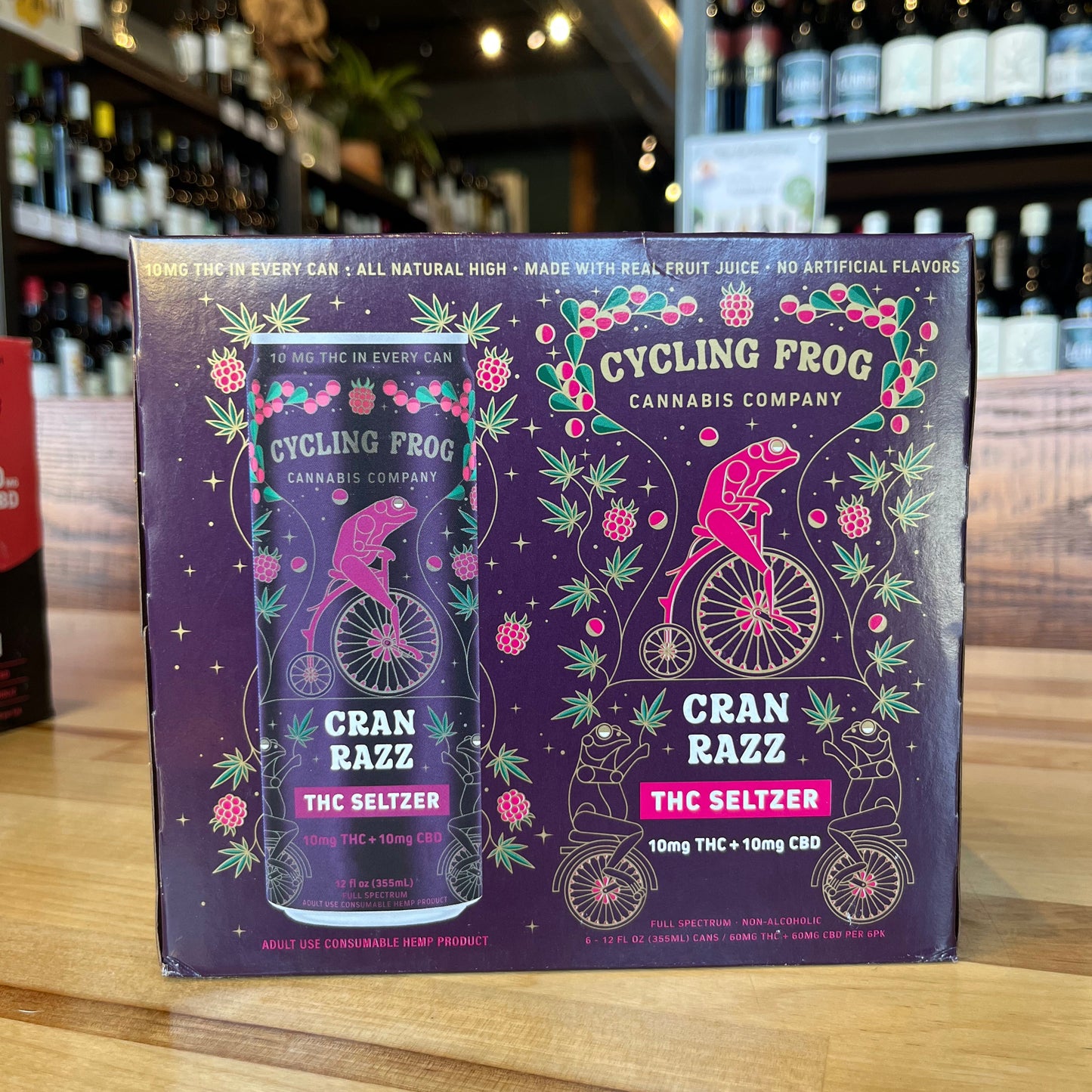Cycling Frog Cran Razz THC Seltzer