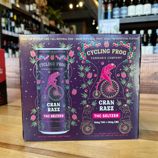 Cycling Frog Cran Razz THC Seltzer
