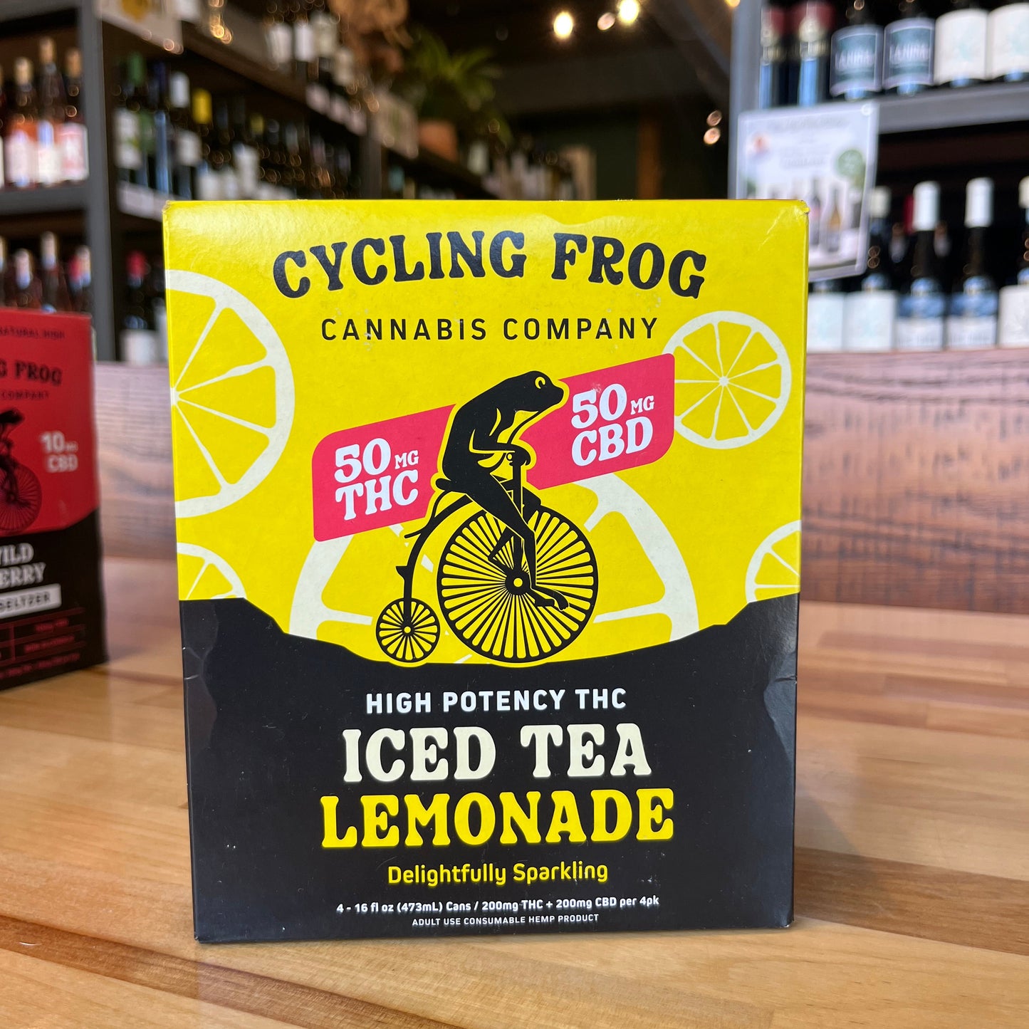 Cycling Frog Iced Tea Lemonade 50mg THC Seltzer