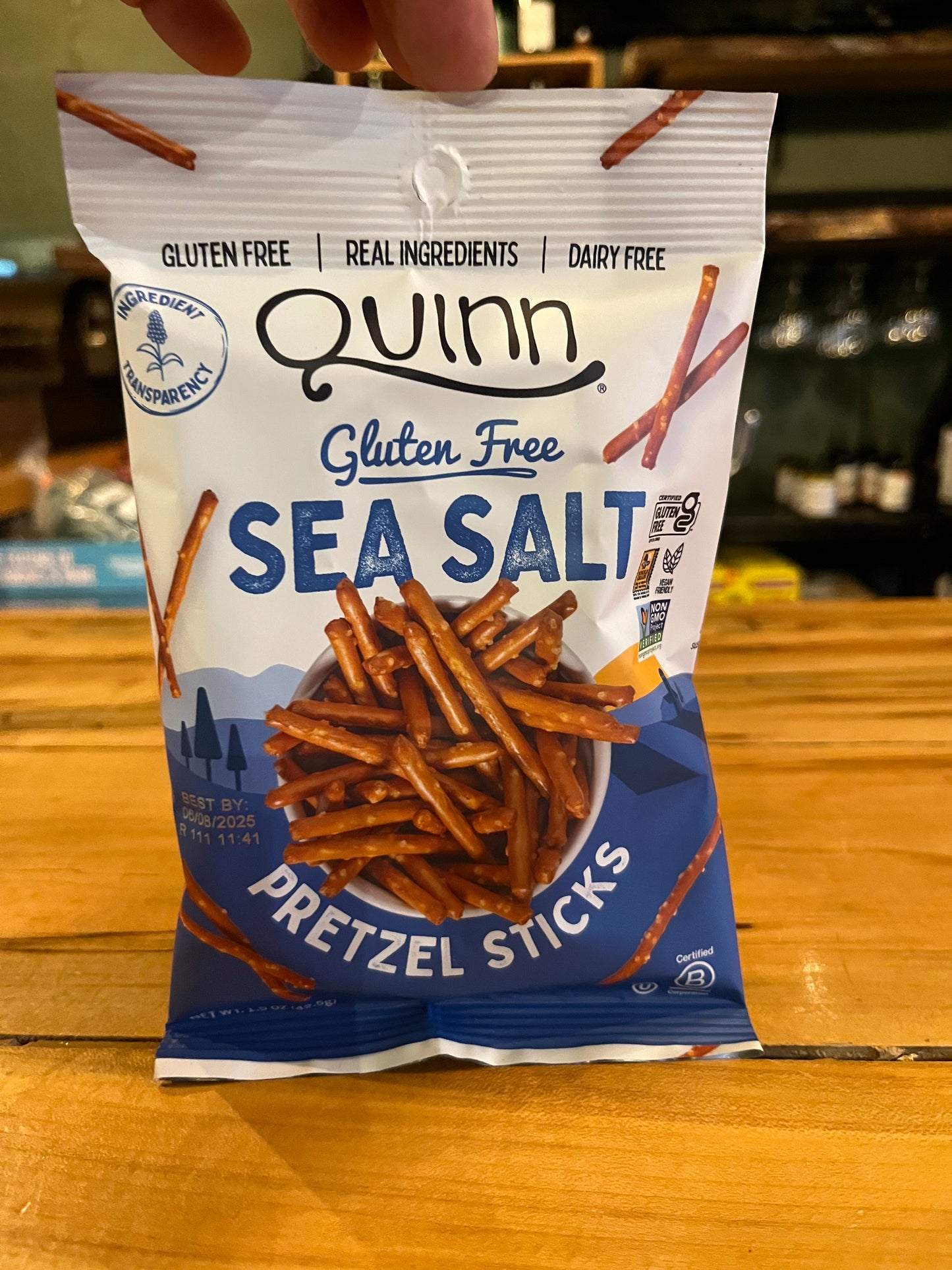 Quinn Whole Grain Sea Salt Pretzel Sticks 1.5oz