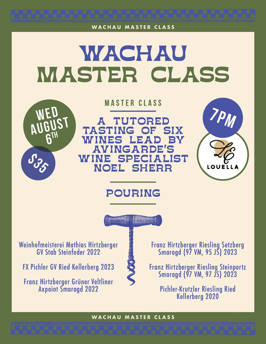 Wachau Master Class - Tutored Tasting of Six Wines from the Best in Wachau, Austria
