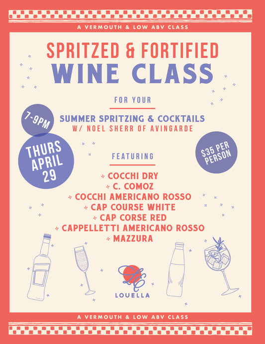 Spritzed & Fortified Wine Class Ticket
