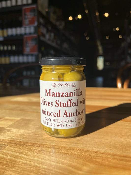 Donostia Manzanilla Olives Stuffed w/Minced Anchovy