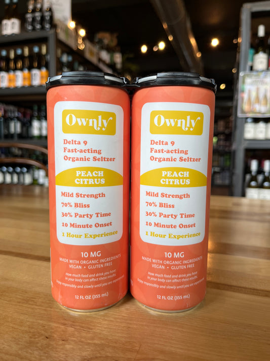 Ownly Peach Citrus D-9 Organic Seltzer