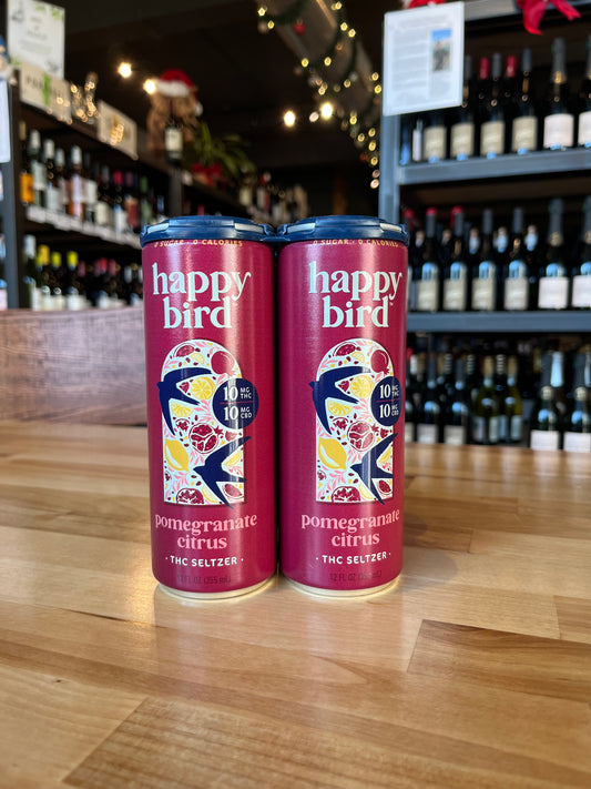 Happy Bird Pomegranate Citrus THC Seltzer